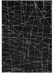 Balance Abstract Black Rug - Thumbnail - 9