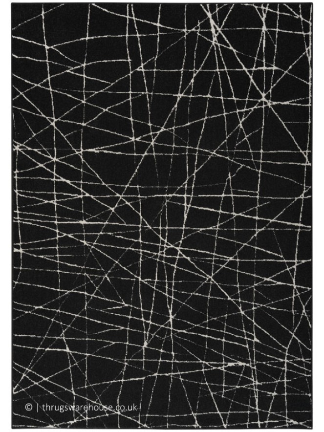 Balance Abstract Black Rug - 9