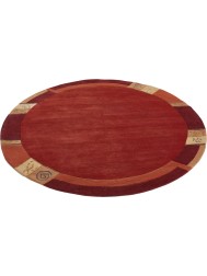 Manali Red Circle Rug - Thumbnail - 7