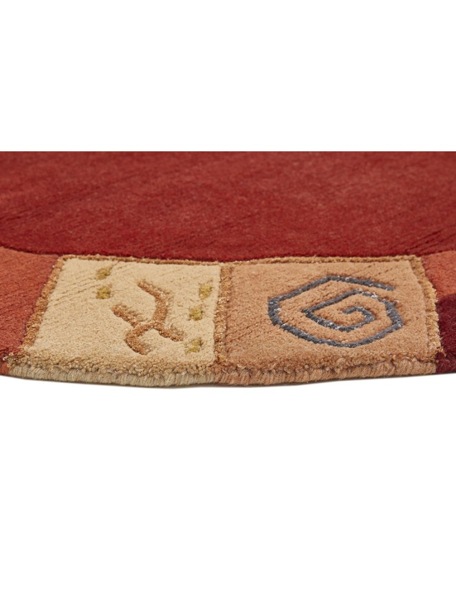 Manali Red Circle Rug - 5