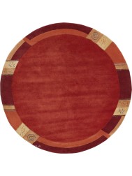 Manali Red Circle Rug - Thumbnail - 8