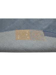 Manali Blue Circle Rug - Thumbnail - 5