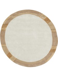 Manali Beige Circle Rug - Thumbnail - 8