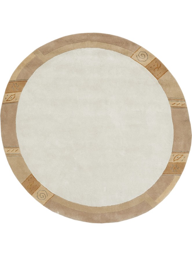 Manali Beige Circle Rug - 8