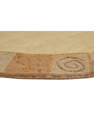 Manali Vanilla Circle Rug - Thumbnail - 5