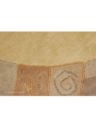 Manali Vanilla Circle Rug - Thumbnail - 6