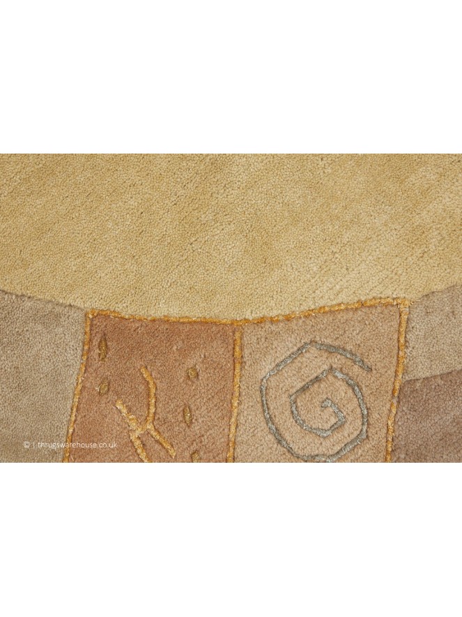 Manali Vanilla Circle Rug - 6