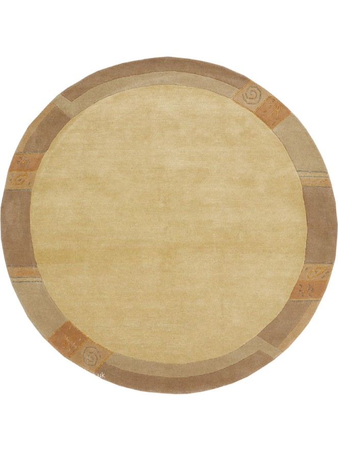 Manali Vanilla Circle Rug - 8