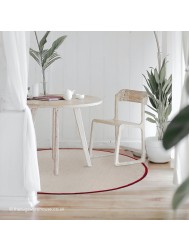 New York Cream Red Circle Rug - Thumbnail - 2