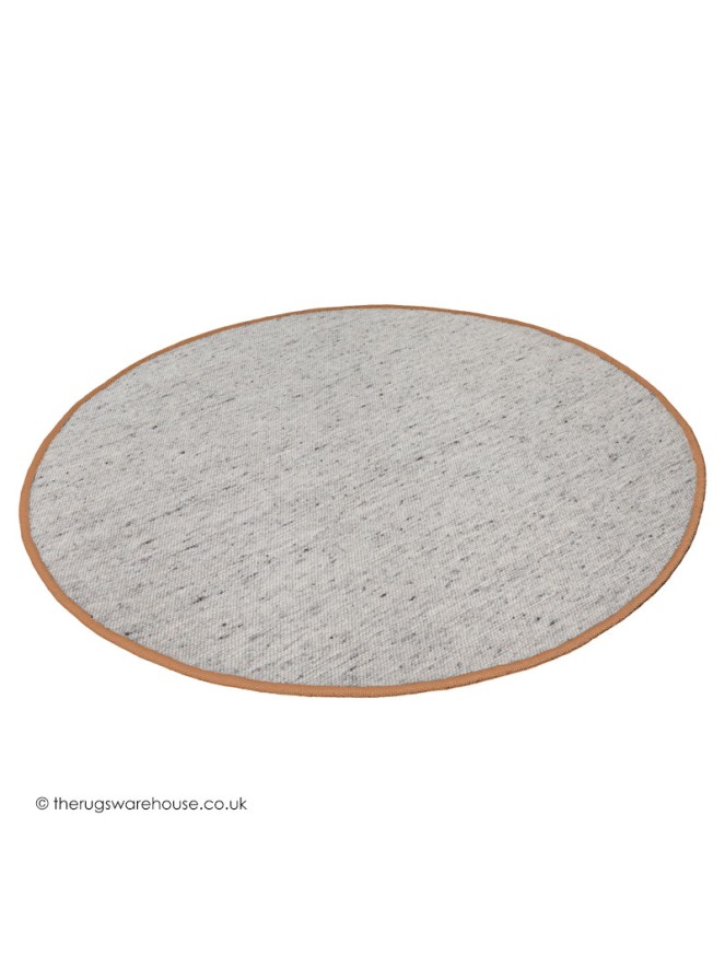 NY Whitesmoke Terra Circle Rug - 4