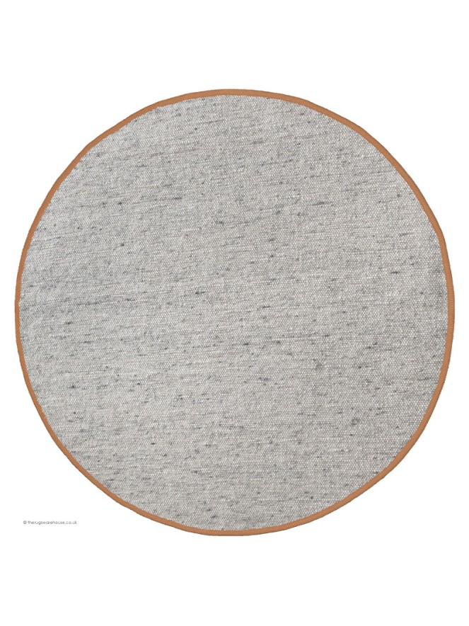 NY Whitesmoke Terra Circle Rug - 5