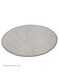 NY Whitesmoke Brown Circle Rug - Thumbnail - 4