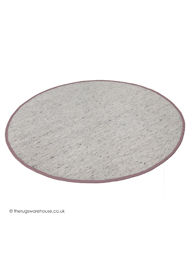 NY Whitesmoke Brown Circle Rug - 4