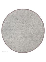 NY Whitesmoke Brown Circle Rug - Thumbnail - 5