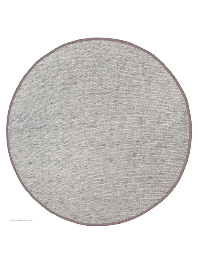 NY Whitesmoke Brown Circle Rug - 5