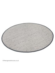 NY Whitesmoke Grey Circle Rug - Thumbnail - 4