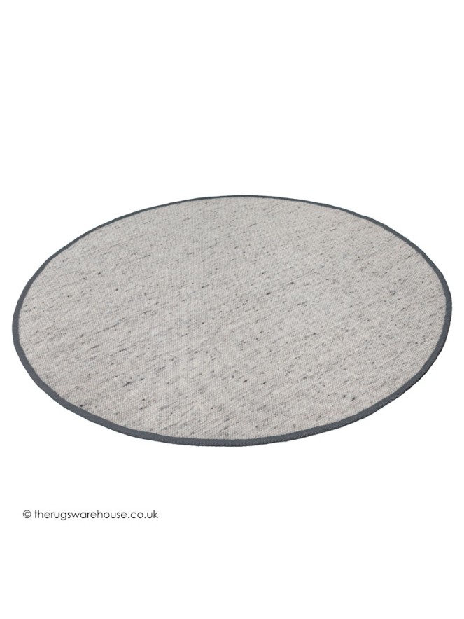 NY Whitesmoke Grey Circle Rug - 4