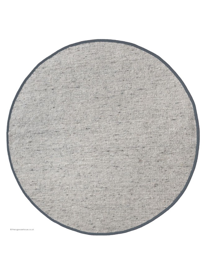 NY Whitesmoke Grey Circle Rug - 5