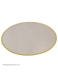 NY Cream Yellow Circle Rug - Thumbnail - 4