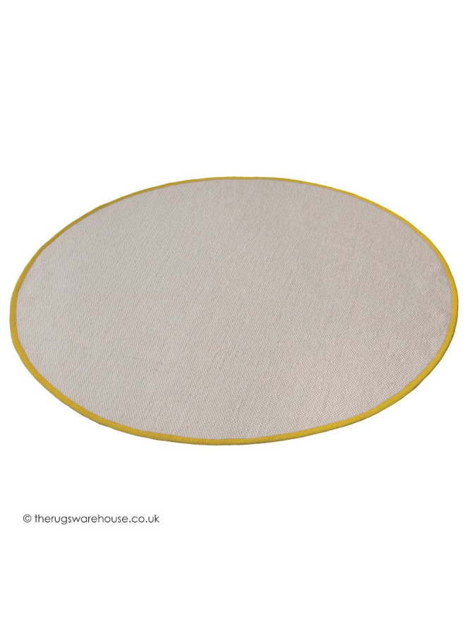 NY Cream Yellow Circle Rug - 4