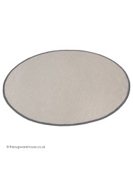 NY Cream Grey Circle Rug - Thumbnail - 4