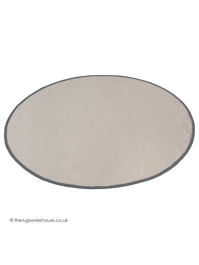 NY Cream Grey Circle Rug - 4