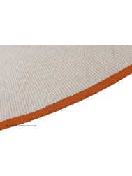 NY Cream Orange Circle Rug - Thumbnail - 3