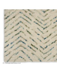 Maleo Ivory Green Rug - Thumbnail - 5