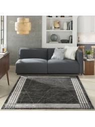 Lustrio Charcoal Silver Rug - Thumbnail - 3