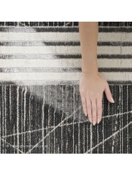 Lustrio Charcoal Silver Rug - Thumbnail - 6