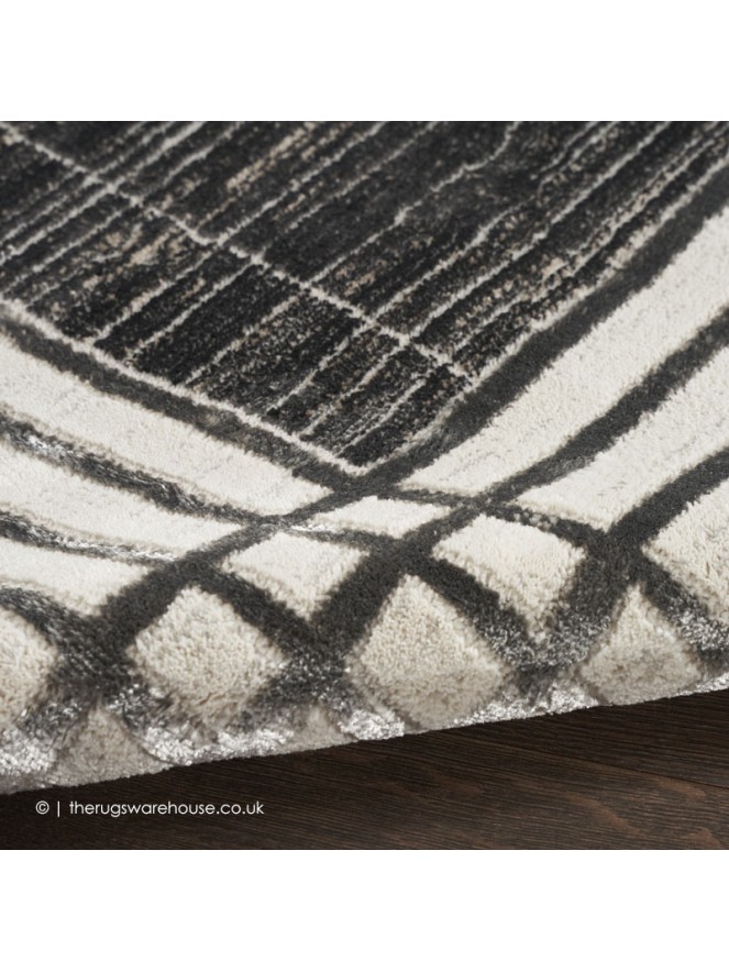 Lustrio Charcoal Silver Rug - 7