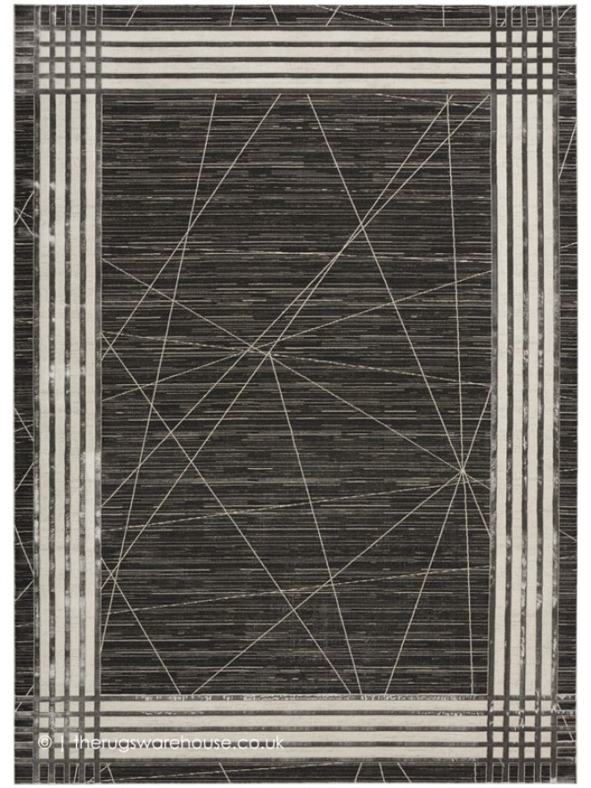 Lustrio Charcoal Silver Rug - 9