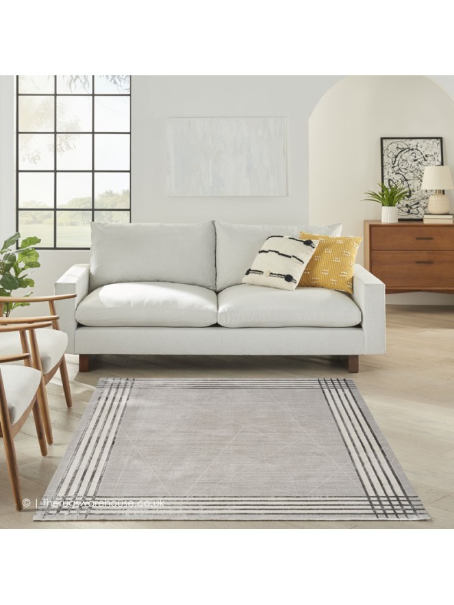 Lustrio Grey Silver Rug - 3