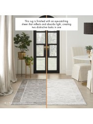 Taiga Charcoal Grey Rug - Thumbnail - 4