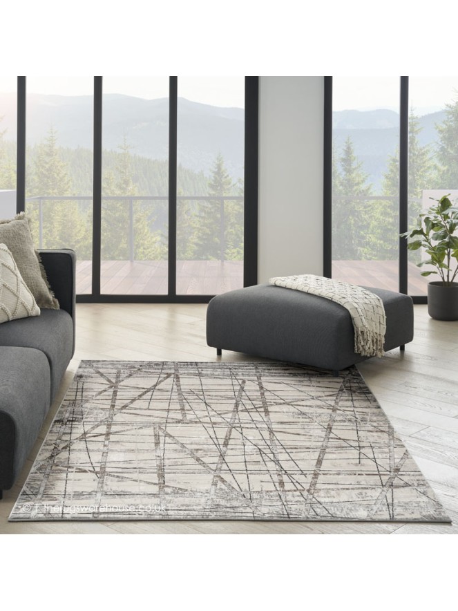 Savio Grey Silver Rug - 3