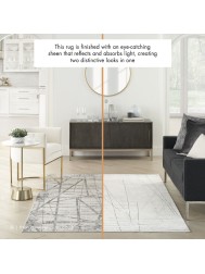 Savio Grey Silver Rug - Thumbnail - 4