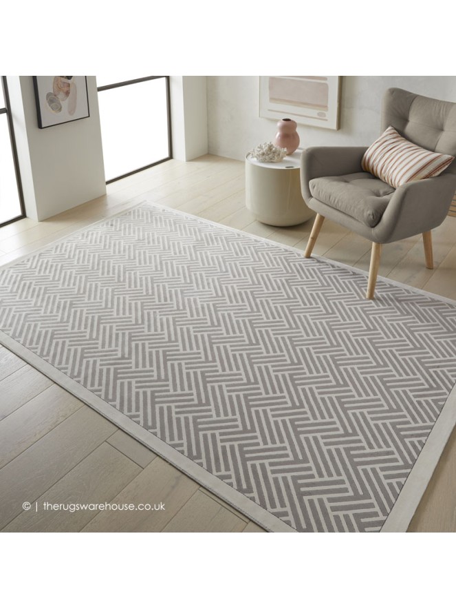 Ebro Light Grey Rug - 2