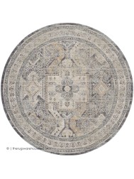 Elmira Charcoal Circle Rug - Thumbnail - 5