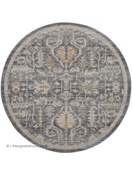 Sorayat Navy Circle Rug - Thumbnail - 5