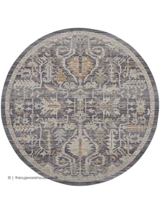 Sorayat Navy Circle Rug - 5