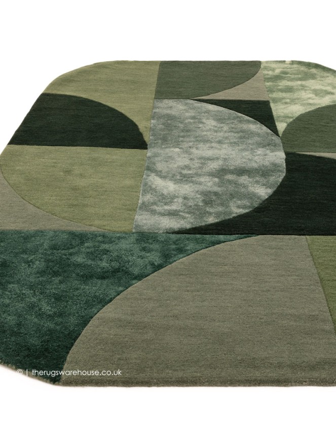 Matrix Oval Forest Rug - 6