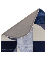 Matrix Oval Indigo Rug - Thumbnail - 5