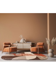 Matrix Oval Spice Rug - Thumbnail - 2