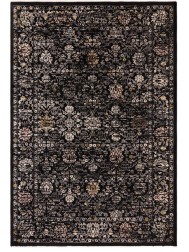 Black Vintage Floral Rug - Thumbnail - 7