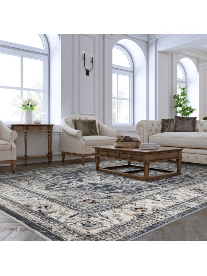 Charcoal Medallion Rug - 2