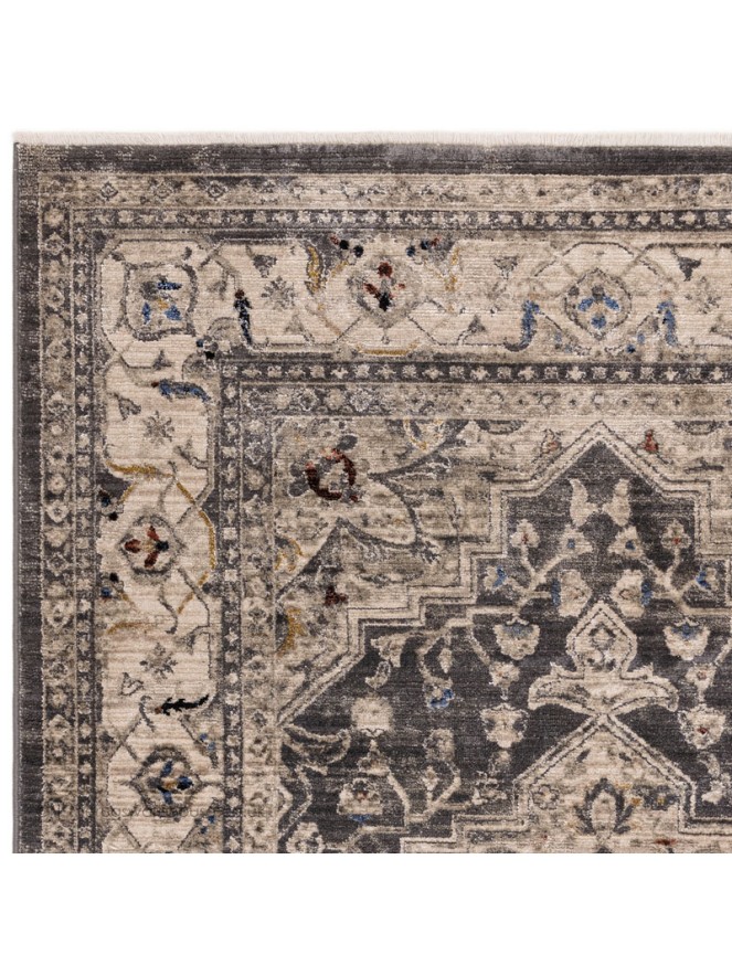 Charcoal Medallion Rug - 3