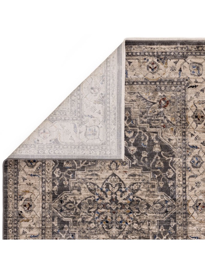 Charcoal Medallion Rug - 5