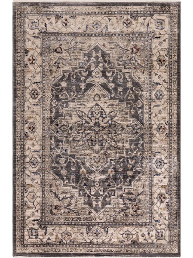 Charcoal Medallion Rug - 7