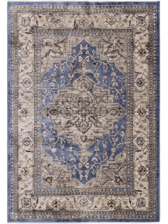 Blue Medallion Rug - 7