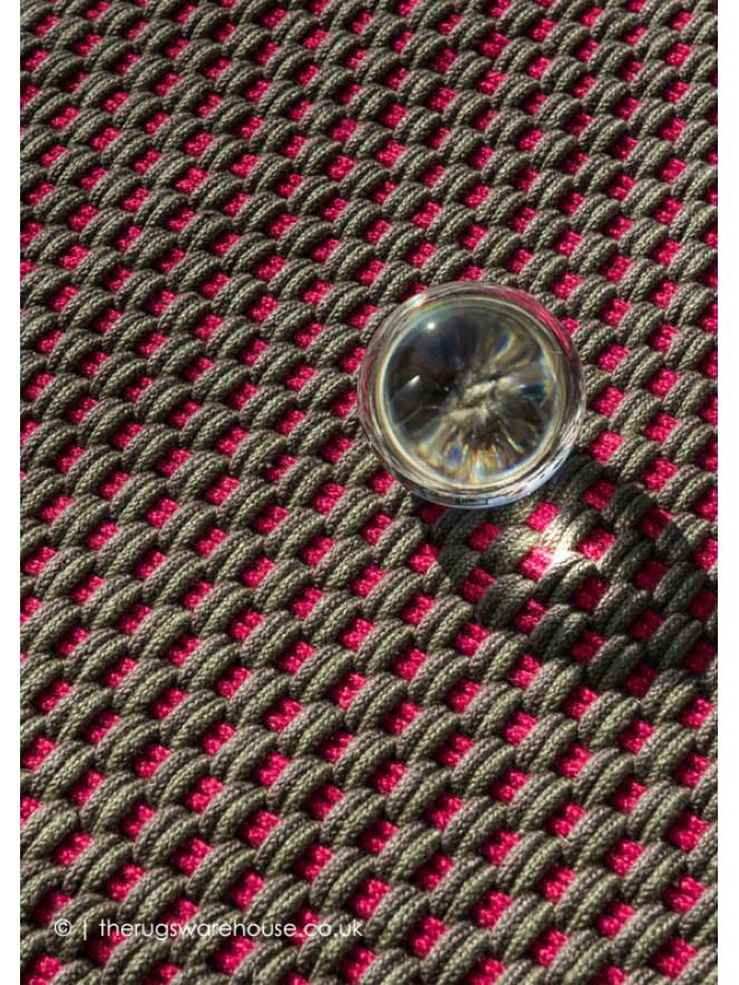 Lace Grey Pink Rug - 4